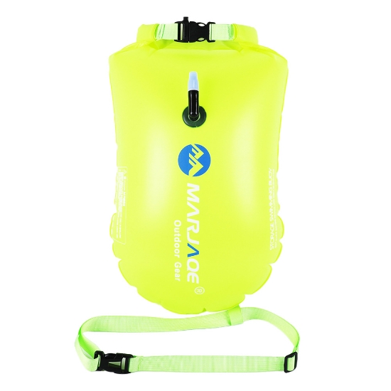 Ảnh của PHAO BƠI BIỂN ĐEO THẮT LƯNG NGƯỜI LỚN MARJAQE SINGLE AIRBAG OPEN WATER SWIM BUOY MR802
