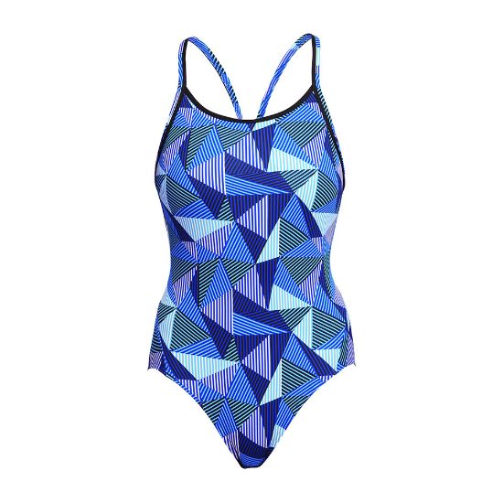 Ảnh của Áo Bơi 1 Mảnh Nữ FUNKITA Blue Bars Ladies