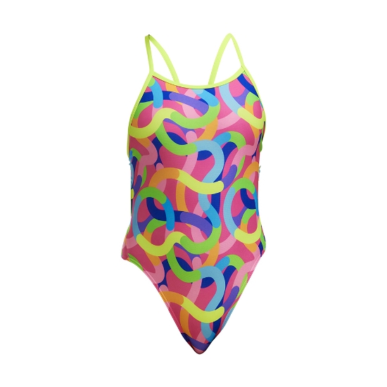 Ảnh của Áo Bơi 1 Mảnh Nữ FUNKITA Girl's Diamond Back One Piece Curly Wurly