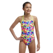 Ảnh của Áo Bơi 1 Mảnh Nữ FUNKITA Girl's Diamond Back One Piece Curly Wurly