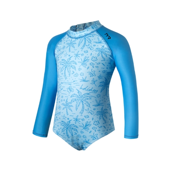 Ảnh của Đồ Bơi 1 Mảnh Tay Dài Trẻ Em TYR Zippy Girl's Zip Suit