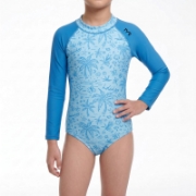 Ảnh của Đồ Bơi 1 Mảnh Tay Dài Trẻ Em TYR Zippy Girl's Zip Suit
